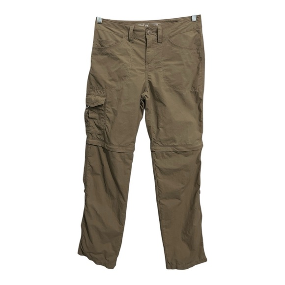 Mountain Hardwear Pants - Mountain Hardwear Pants Women’s 6 Tan Mirada Convertible Hiking Outdoor Travel